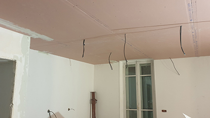 plafond suspendu en placo