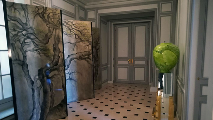 peinture sur boiserie entrée appartement